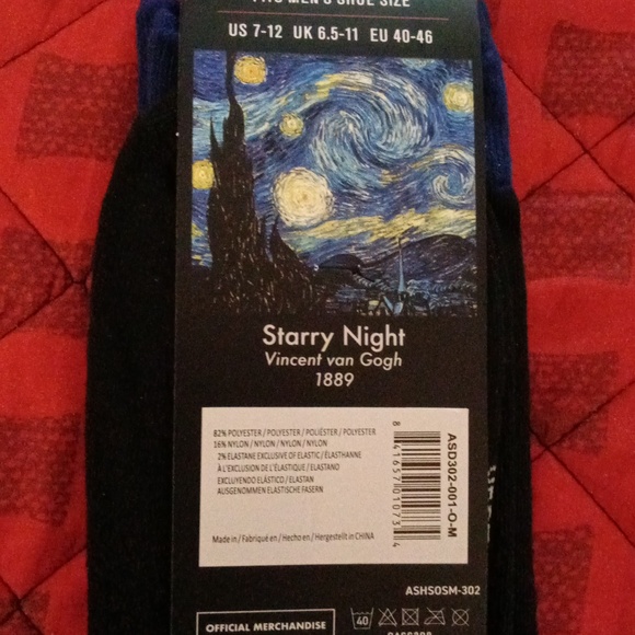 Artist Series Socks - 4 pairs, 4 different designs: - Picture 7 of 9